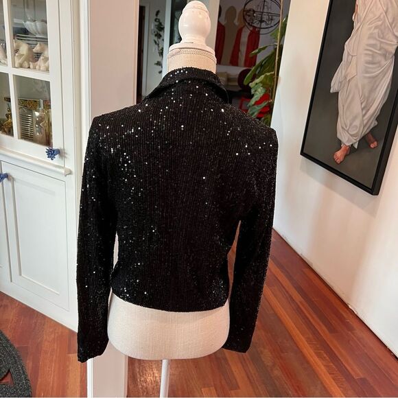 Edit by Nine NWT Black Sequin Women's Jacket - Picture 4 of 4